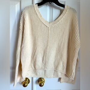American Eagle Outfitters Cream Sweater